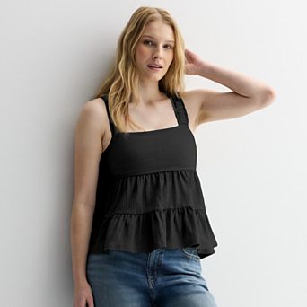 Juniors' SO® Tiered Ruffle Tank Top