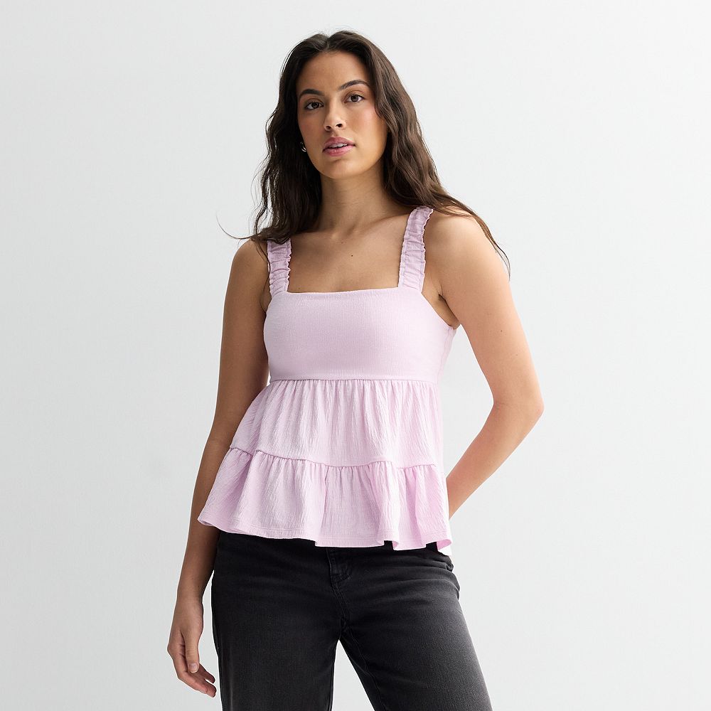 Juniors' SO® Tiered Ruffle Tank Top