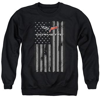 Men's Corvette American Flag Graphic Sweatshirt