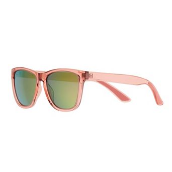 Women's Tek Gear® 53mm Plastic Mirror Wayfarer Sunglasses