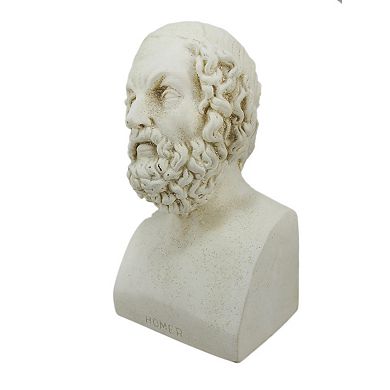 Aristotle And Homer Bust Bookends Greek Philosophy