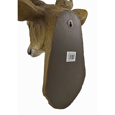 Lifelike Faux 8 Point Buck Deer Head Bust Wall Mount Hanging 23 inch