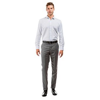 Men's Slim-Fit Dress Pants Only, Open Bottom Unhemmed