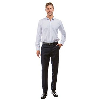 Men's Slim-Fit Dress Pants Only, Open Bottom Unhemmed