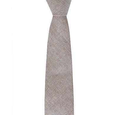 Jacob Alexander Men's Wool Blend Herringbone Neck Tie - 2.5" Slim Width