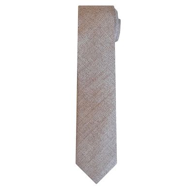 Jacob Alexander Men's Wool Blend Herringbone Neck Tie - 2.5" Slim Width