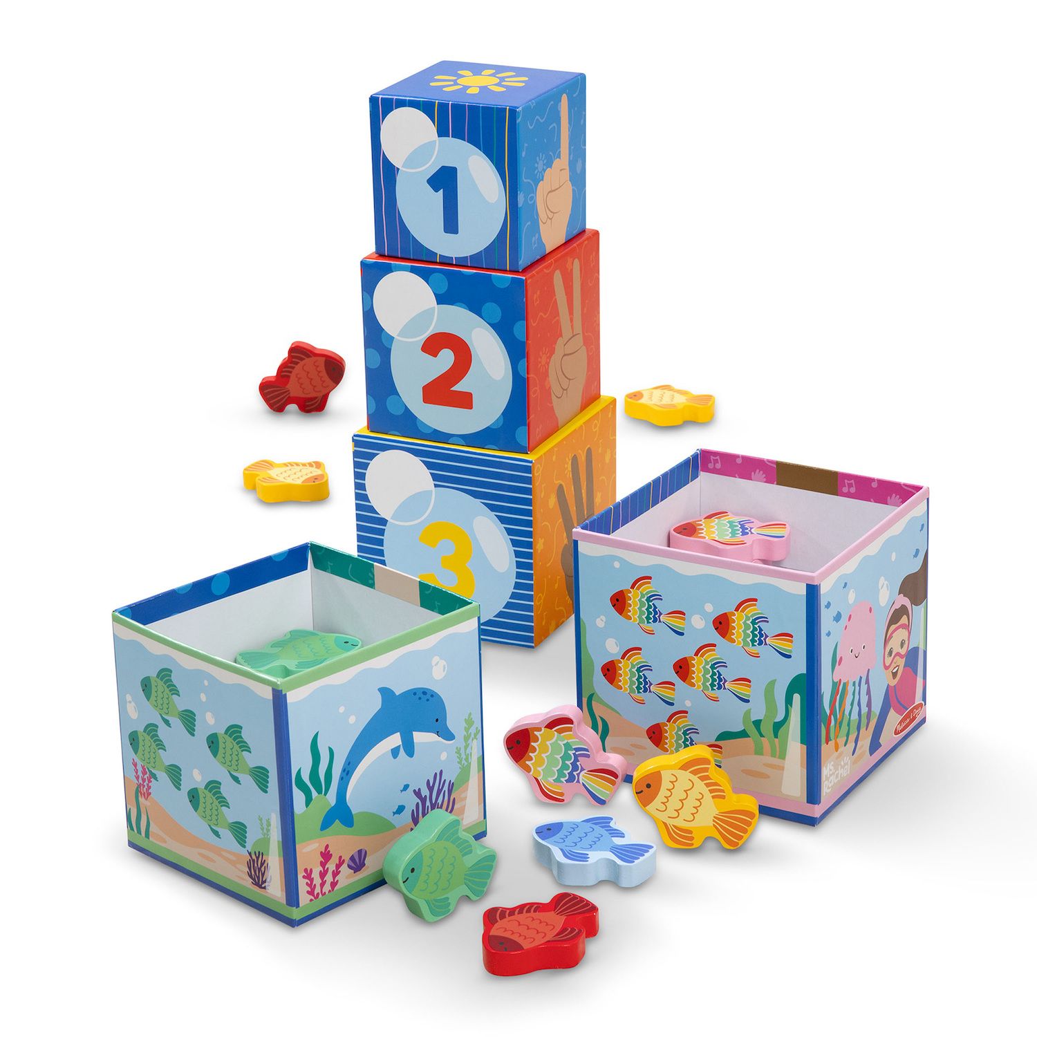 Детский конструктор Melissa & Doug Sort & Count Nesting Blocks — фото 1
