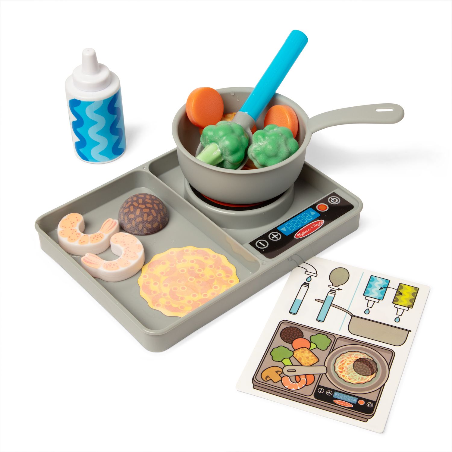 Детские игрушки Melissa & Doug Simmer & Stir Stovetop Play Set with Color Changing Water