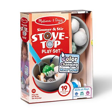 Melissa & Doug Simmer & Stir Stovetop Play Set with Color Changing Water
