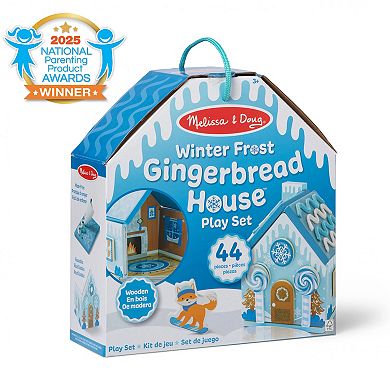 Melissa & Doug Winter Frost 44-Piece Gingerbread House Playset