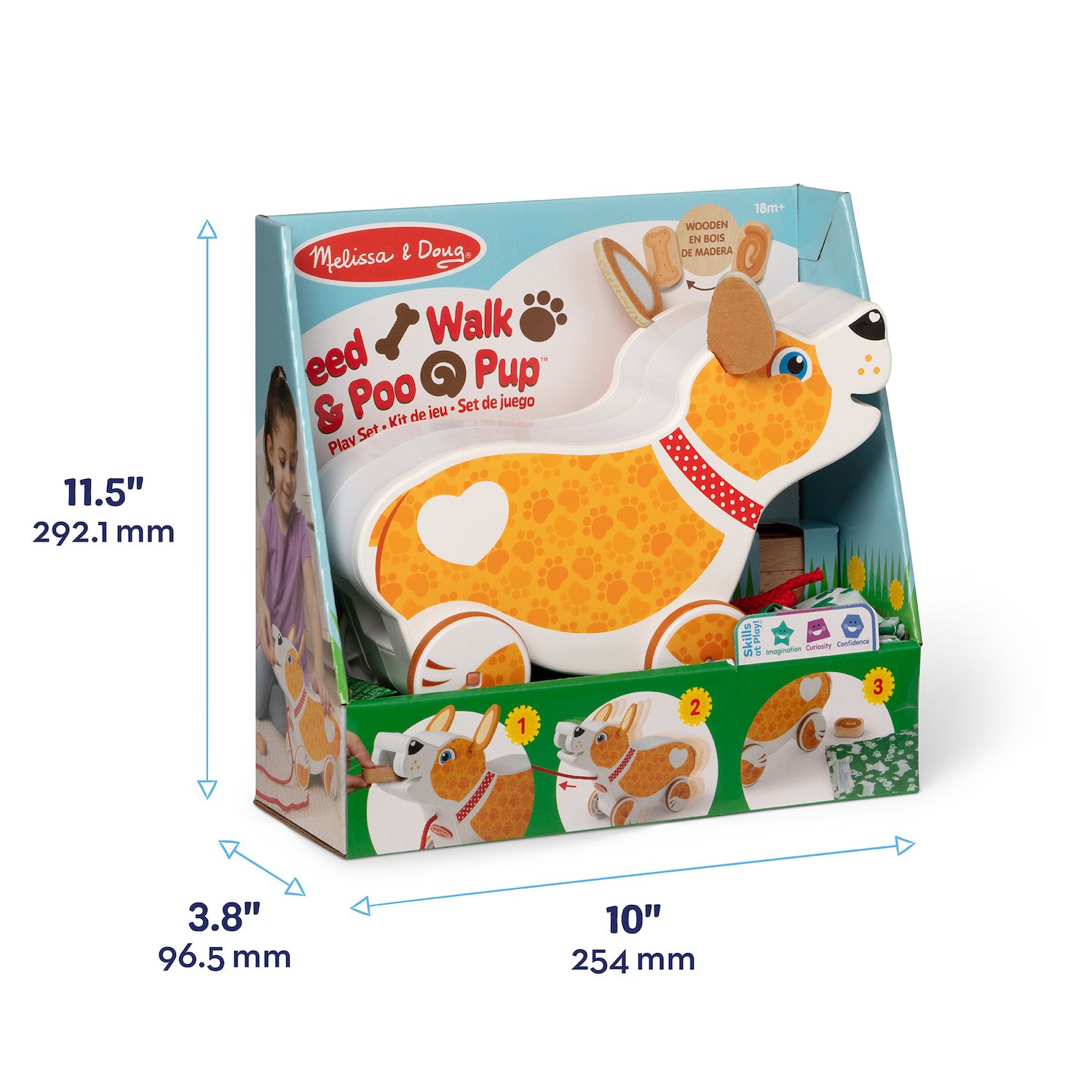 Детские фигурки Melissa & Doug 5 pc Feed, Walk & Poo Pup Play Set — фото 8