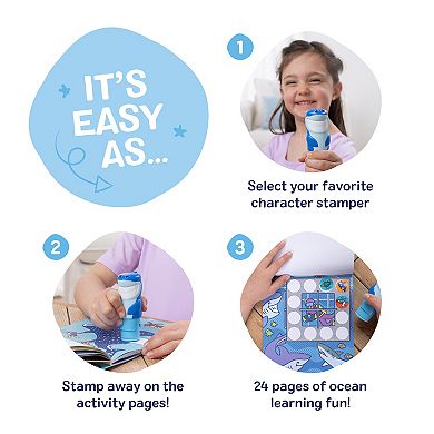 Melissa & Doug 300-Sticker Shark Activity Pad & Stamper