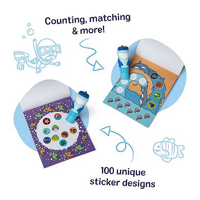 Melissa & Doug 300-Sticker Shark Activity Pad & Stamper