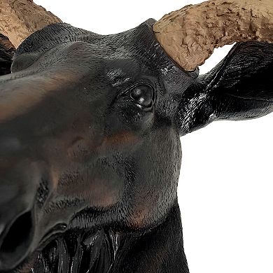 North American Moose Head Bust Wall Hanging