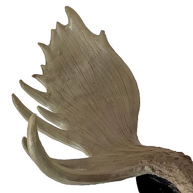 North American Moose Head Bust Wall Hanging