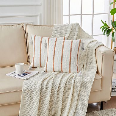 AAW Boho Woven Decorative PillowCover Set of 2