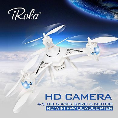 4.5CH 6-Axis Gyro RC Quadcopter Drone with 6 Motors, 2.4GHz WiFi & HD Camera