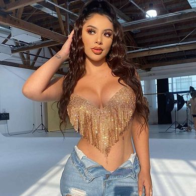 Women Metallic Sequin Crop Top Sparkle Glitte Leopard Print Gold Night Club String Bikini Swimwear