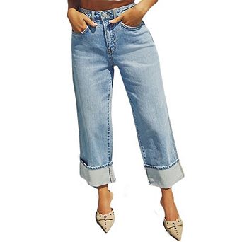 Women Ugly High Neck Christmas Knit Sweaters Snowflake Printing Long Sleeve Pullover Winter Blouse