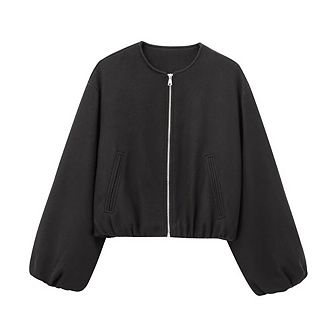 Womens Fall Oversized Zip Up Sweatshirt Jackets Casual Long Sleeve Bomber Outerwear Winter Outfits