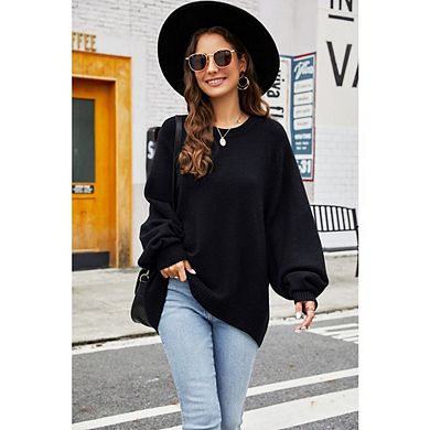 Women's Fall Oversized Sweaters Dressy Casual Long Sleeve Chunky Knit Winter Pullover Tops