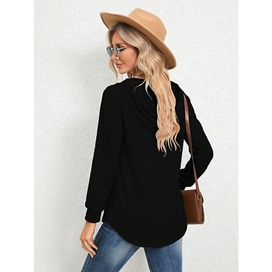 V Neck Lightweight Sweaters for Women Fall Outfits Pullover Tops Trendy Tunic Long Sleeve Shirts