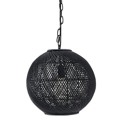 Renwil Romika 12.5 Wide 1-Light Chandelier, Matte Black