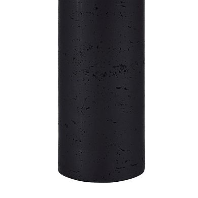 Renwil Augusta 25 Tall Black Resin Table Lamp With Drum Linen Shade (Set Of 2)