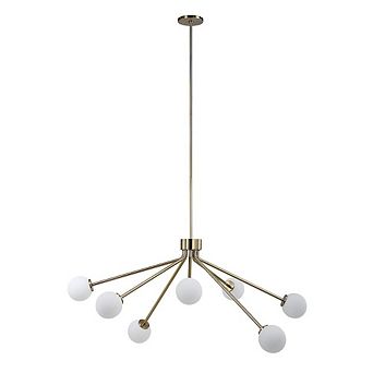 Renwil Mundo 46 Wide 7-Light Chandelier, Champagne