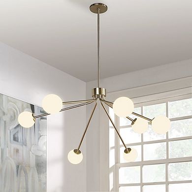 Renwil Mundo 46 Wide 7-Light Chandelier, Champagne