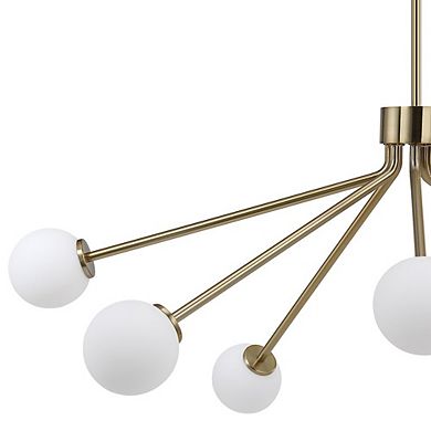 Renwil Mundo 46 Wide 7-Light Chandelier, Champagne