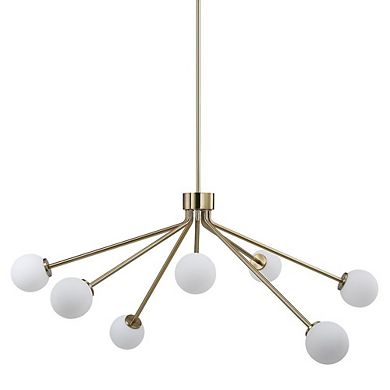 Renwil Mundo 46 Wide 7-Light Chandelier, Champagne