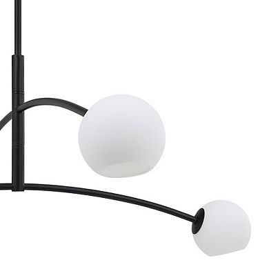 Renwil Nube 54 Wide 4-Light Chandelier, Matte Black