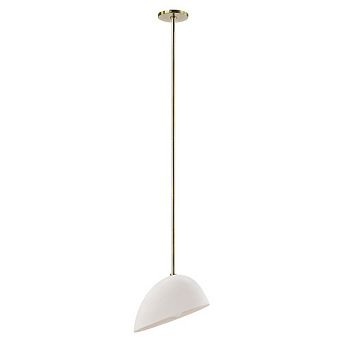 Renwil Corio 11.75 Wide 1-Light Chandelier, Glossy Off-White