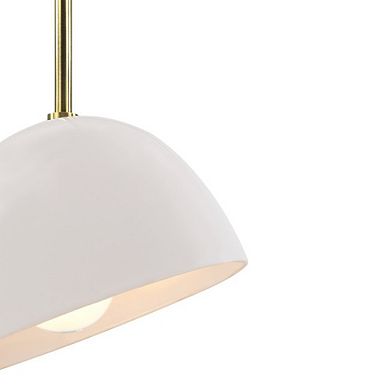 Renwil Corio 11.75 Wide 1-Light Chandelier, Glossy Off-White