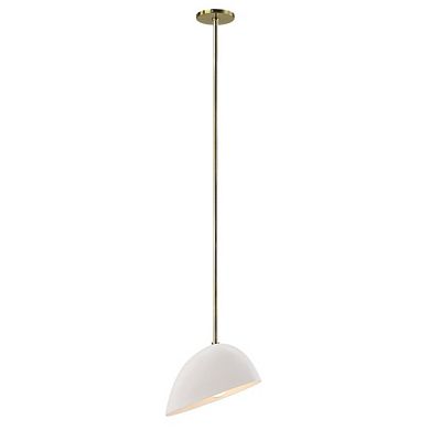Renwil Corio 11.75 Wide 1-Light Chandelier, Glossy Off-White