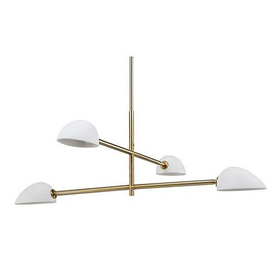 Renwil Tulla 40 Wide 4-Light Chandelier, Champagne