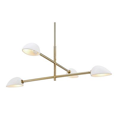 Renwil Tulla 40 Wide 4-Light Chandelier, Champagne