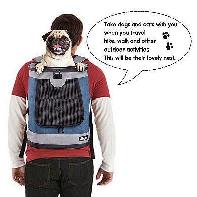 GOOPAWS Backpack Dog & Cat Carrier