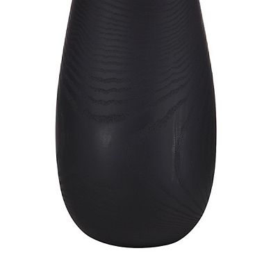 Renwil Tala 30 Tall Powder Coated Matte Black Iron Table Lamp With Tapered Linen Shade