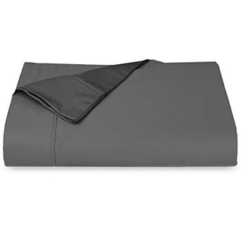 California Design Den 1 pc Flat Sheet Only - Soft 400 Thread Count, 100% Cotton Sateen, 4" Hem