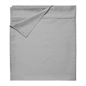California Design Den 1 pc Flat Sheet Only - Soft 400 Thread Count, 100% Cotton Sateen, 4" Hem