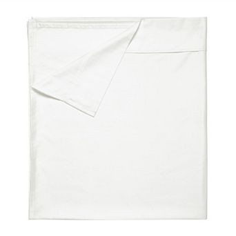 California Design Den 1 pc Flat Sheet Only - Soft 400 Thread Count, 100% Cotton Sateen, 4" Hem