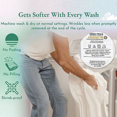 California Design Den Flat Sheet Only - 600 Thread Count, 100% Cotton Sateen, 4" Hem