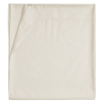 California Design Den Flat Sheet Only - 600 Thread Count, 100% Cotton Sateen, 4" Hem