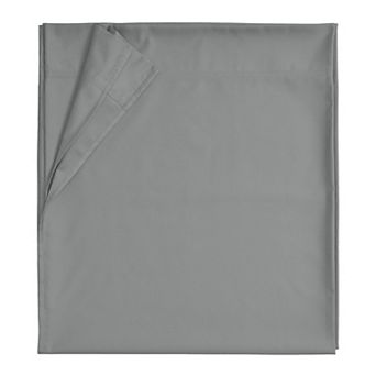 California Design Den Flat Sheet Only - 600 Thread Count, 100% Cotton Sateen, 4" Hem