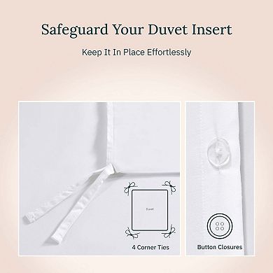 California Design Den Duvet Cover Only - 400 Thread Count 100% Cotton Sateen