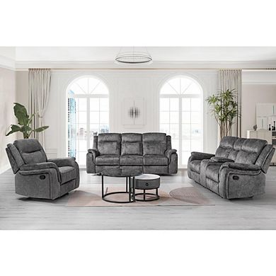 New Classic Furniture Park City Glider Recliner-Slate