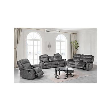 New Classic Furniture Park City Glider Recliner-Slate