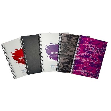 RE-FOCUS THE CREATIVE OFFICE Password Log Book, Small, 120 Pages, Black